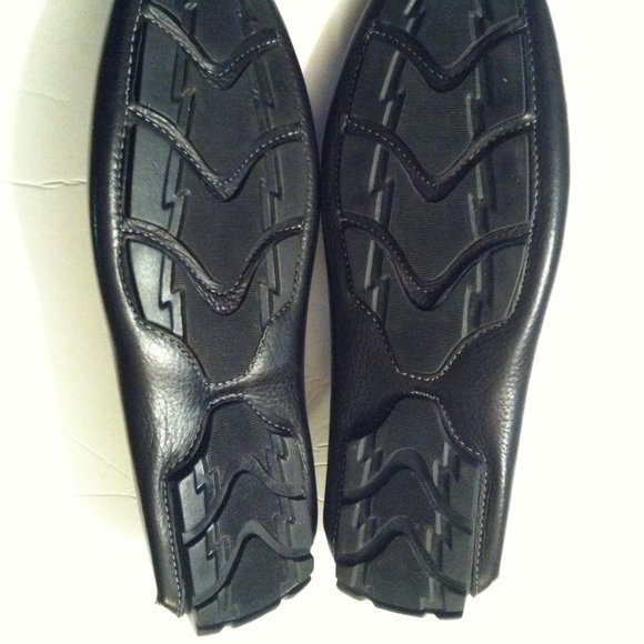 1901 MENS NEW BLACK LEATHER SLIP-ON LOAFERS SIZE: 10M main image 11